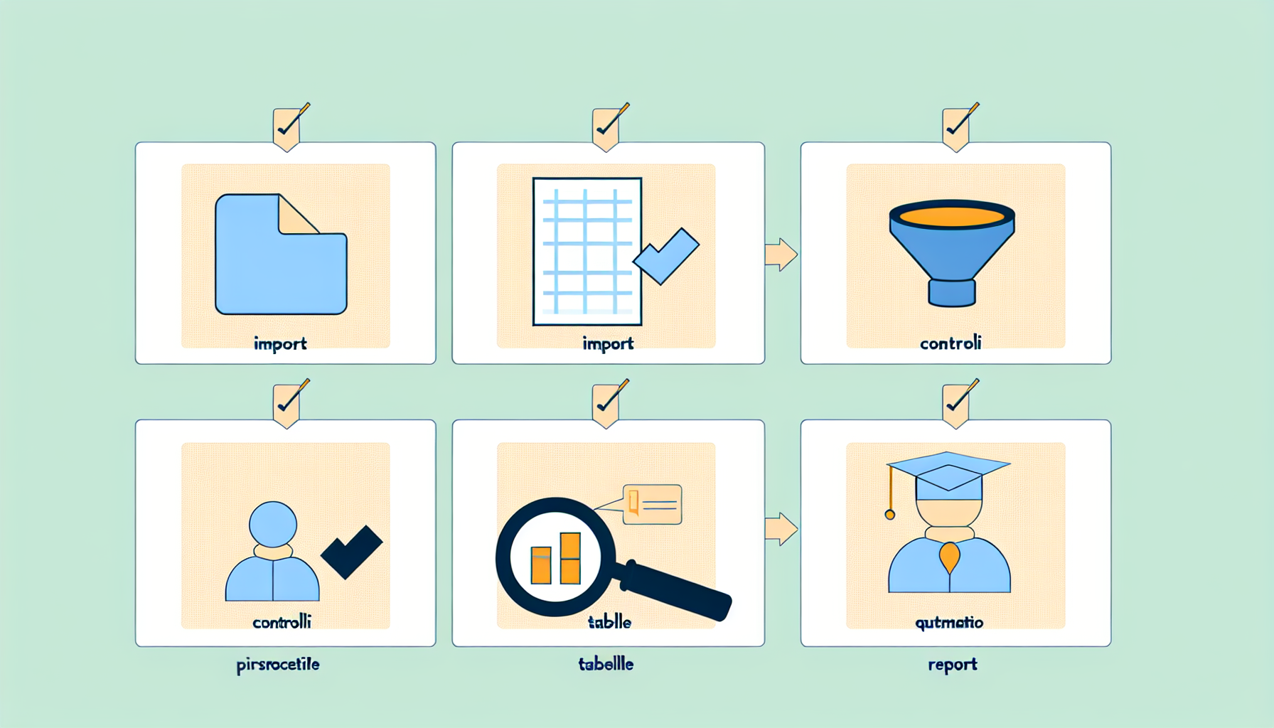 Flusso BIA: import dati, tabelle e query automatiche